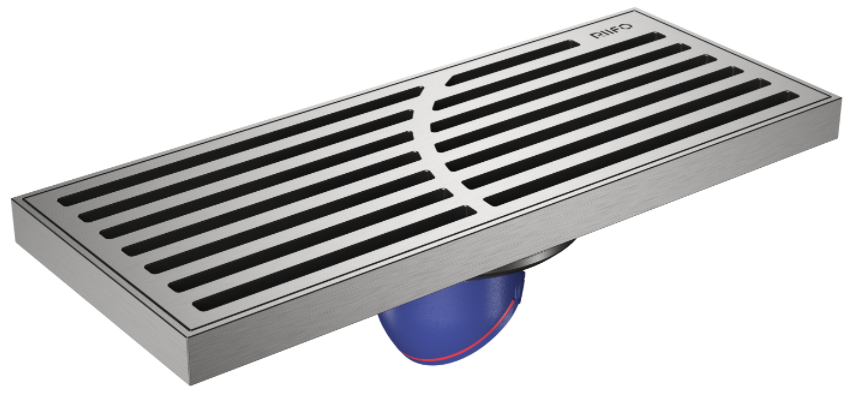 不锈钢长条淋浴地漏RF-DC3110Q（200x80）（枪灰）