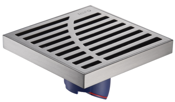 不锈钢淋浴地漏RF-DC3108Q（枪灰）（加厚）